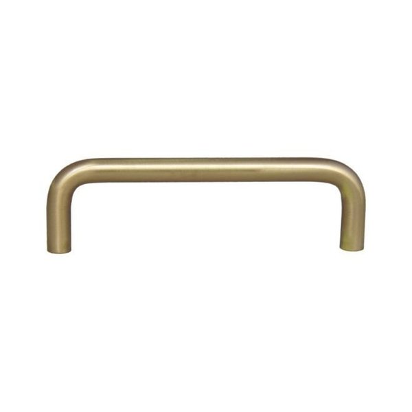 Crown 4" Wire Cabinet Pull with 3-3/4" Center to Center Satin Brass Finish CHP396SB